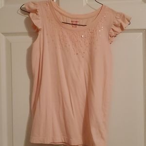 Old Navy pink sequin shortsleeve tee, XL (14)